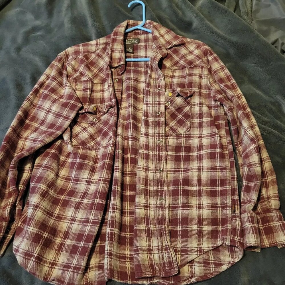 moose creek flannel shirt MEDIUM RED